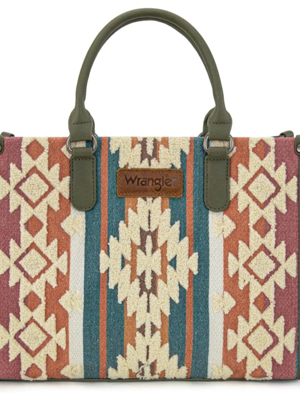 Wrangler Chenille Tote Bag for Women Western Women's Crossbody Handbags Aztec To
